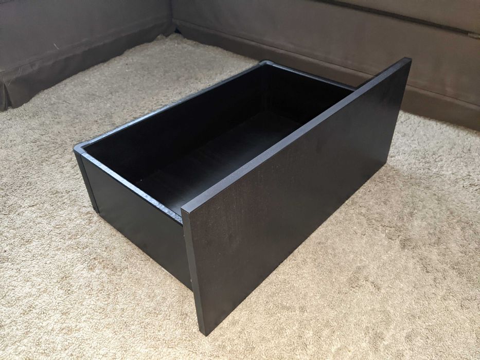 LAPPVIKEN: Conjunto porta e gaveta para móvel BESTA, preto-castanho