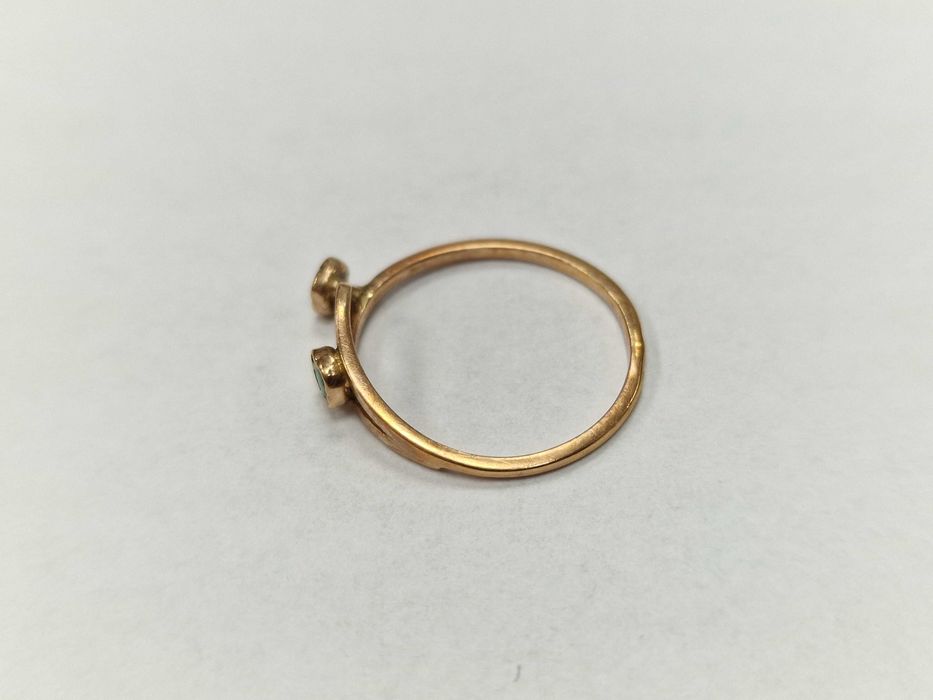 Złoty pierścionek/ WARMET/ 585/ 1.13 gram/ R12/ Warszawa 1963-86