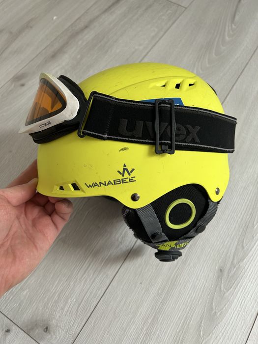 Kask + gogle dla dziecka 3-6 lat 48-54 M