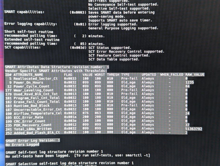 Samsung 870 Evo 1TB, mało używany