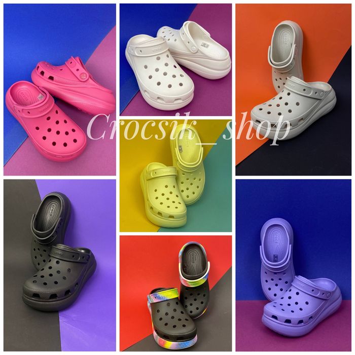 Crocs Classic Crush жіночі крокси в кольорах