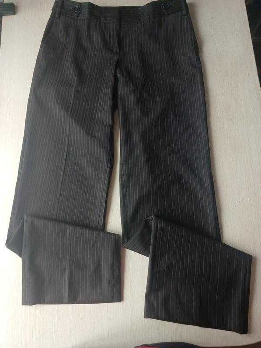 100%вовна, базові прямі штани MASSIMO DUTTI