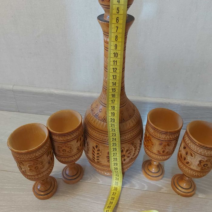 ручної роботи з дерева Чорнильниця українська та набір деревяний