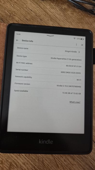 Czytnik Amazon Kindle Paperwhite 5 (11. gen) 16GB + Etui i Kabel
