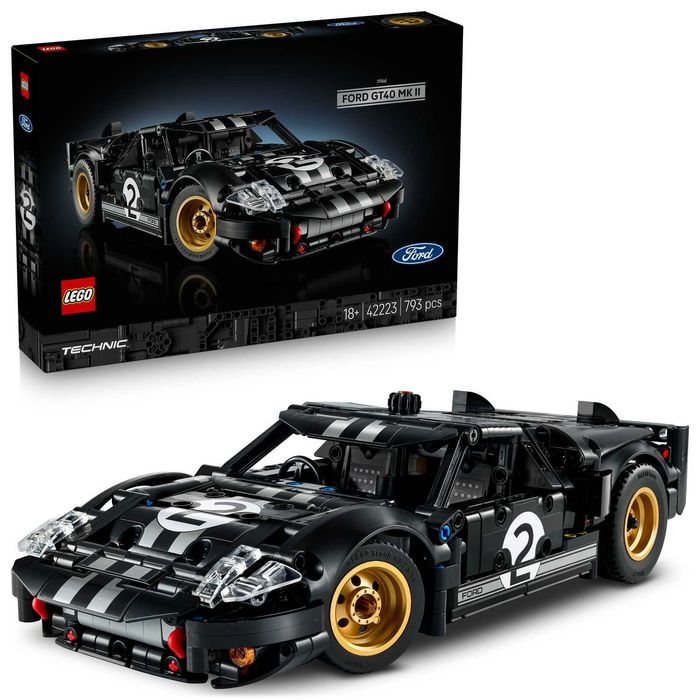 Zestaw LEGO 42223 Technic - Samochód wyścigowy 1966 Ford GT40 MKI