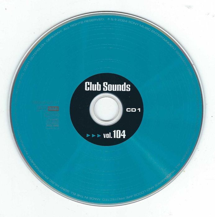 3 CD - Club Sounds Vol. 104 (2024) (Sony Music) (Digipak)