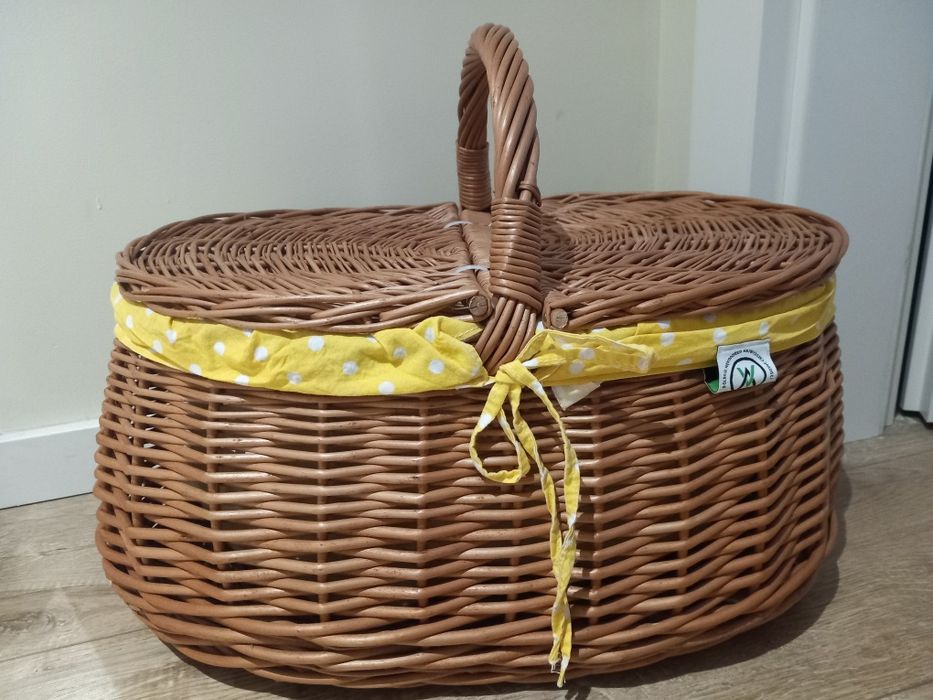 Kosz wiklinowy Vikla piknikowy 45x30 wys 20