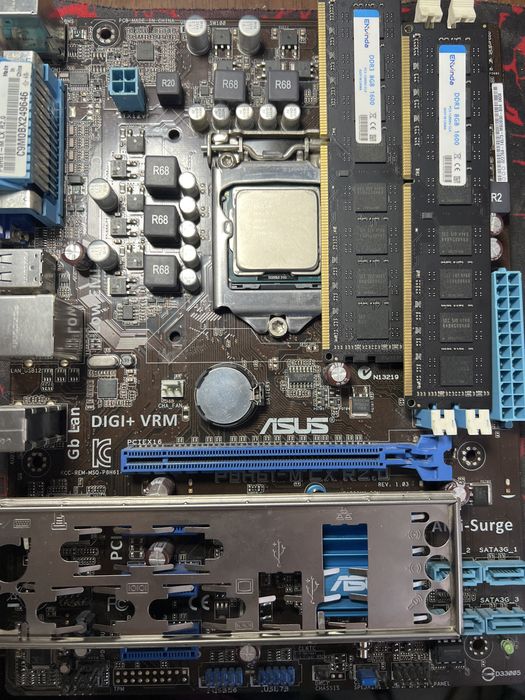 Продам комплект asus p8h61-m LX r2.0 REV 1.03, i5 3470, 16gb(2x8)