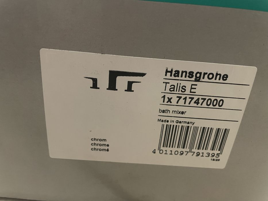 Bateria wannowa nowa hansgrohe talis e