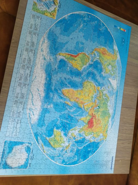 Puzzle trefl mapa fizyczna ziemi