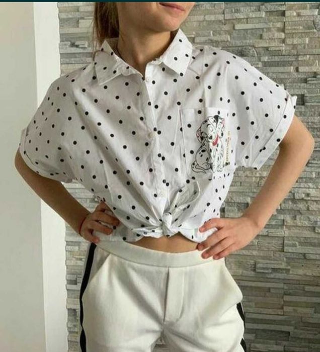 Стильная сорочка Zara на дівчинку