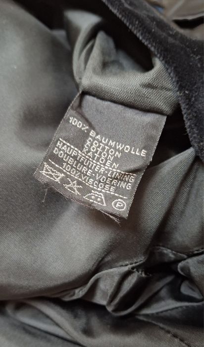 Marynarka męska bawełna aksamit czarna r. L