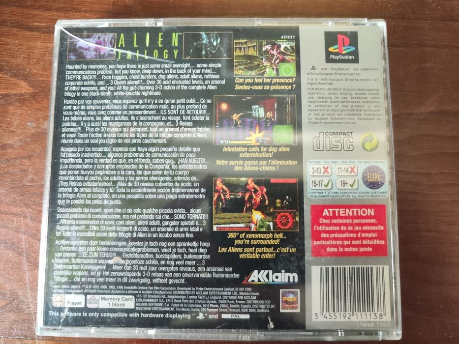 Alien trilogy Ps1