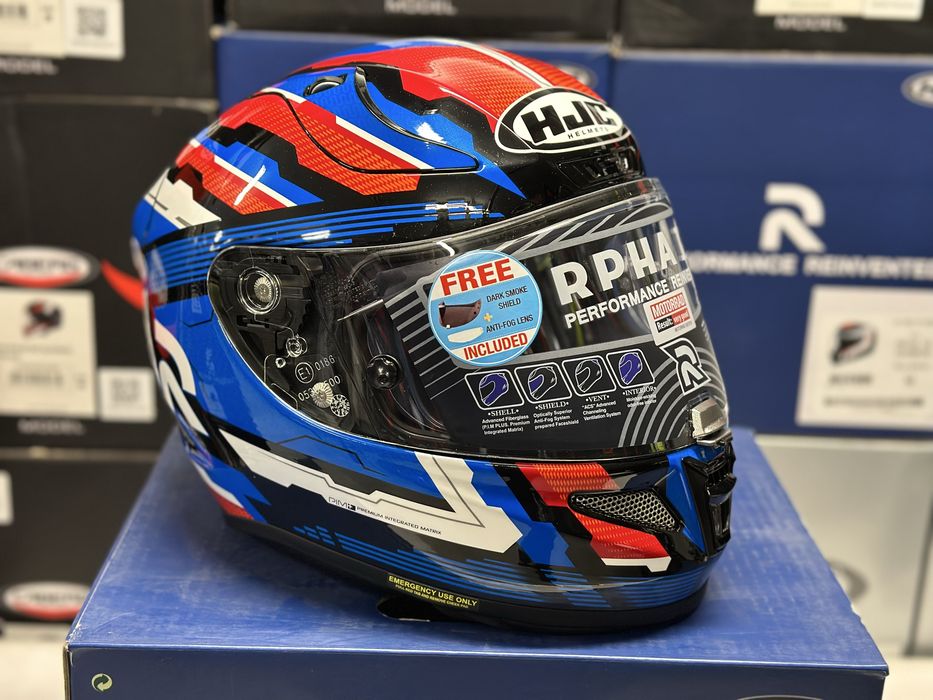 Kask motocyklowy HJC RPHA 11 STOBON rozmiar S x2 Szyba, Pinlock!