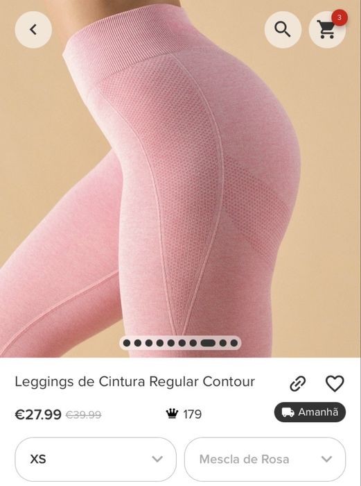 Leggina rosa claro prozis