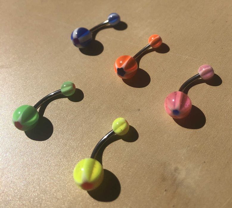 5 piercings novos