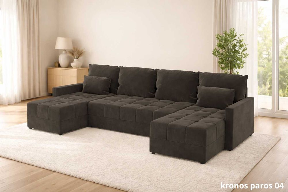 NOWY Narożnik Rogówka DOMINO U z funkcją spania KUPUJESZ U PRODUCENTA!