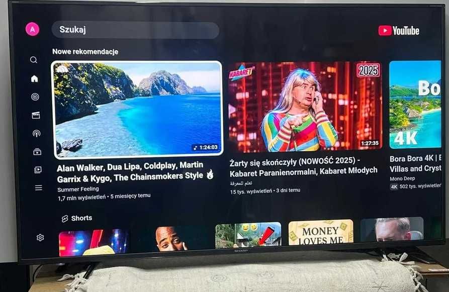 55" 4k UHD Sharp Smart Wifi Netflix YouTube DVB-T2 HEVC