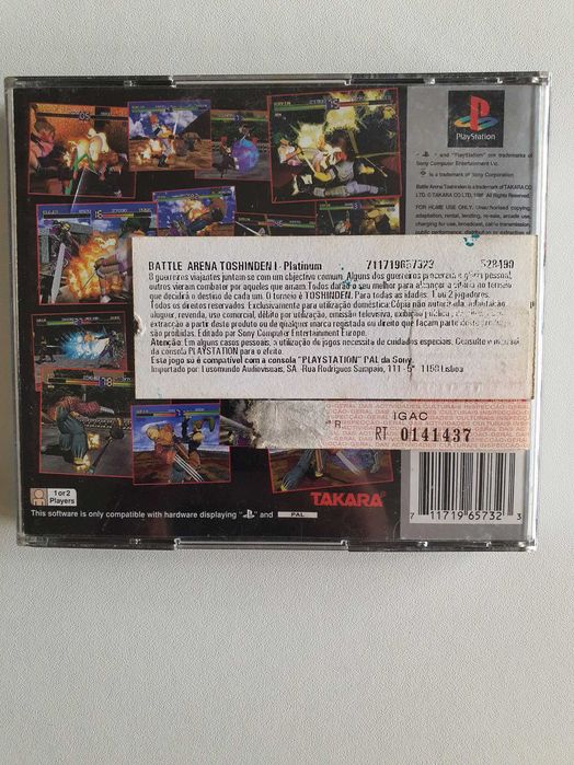Battle Arena Toshinden PS1 Original - Classico
