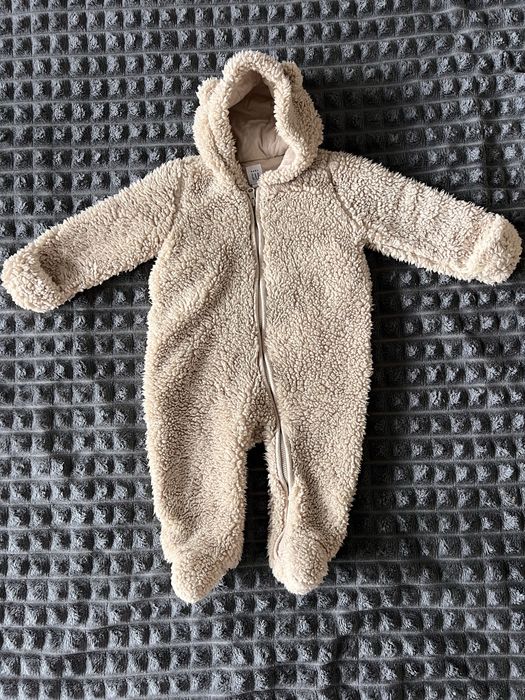 Дитячий комбінезон GAP teddy, плюшевий, демісезонний