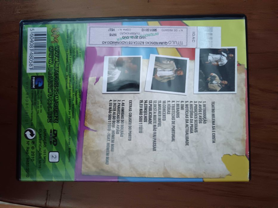 dvd original - Quim roscas e Zeca estacionando