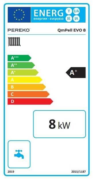 Kocioł, piec PEREKO QmPELL EVO 8kW 5 klasa EcoDesign