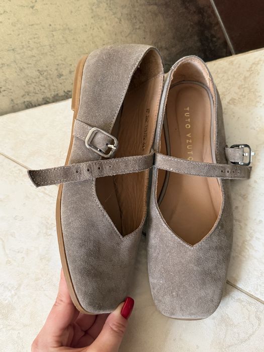 Замшеві балетки жіночі туфлі 37 розмір