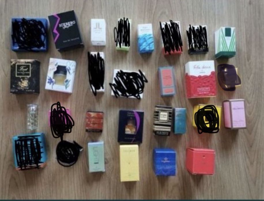 Miniaturas Perfumes com caixa original