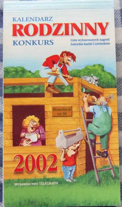 kalendarz zdzierak 2002 - pełen, stan idealny