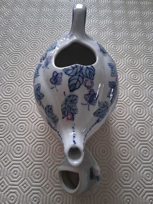 Bule para acamados (ou bule de caldo/bule doente) porcelana oriental