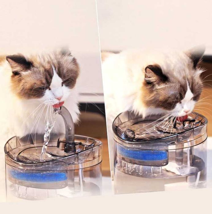 Автоматический питьевой фонтан поилка для кошек и собак на 1.5 л
