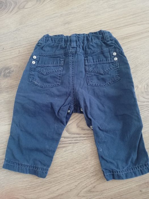 Spodnie niemowlęce chłopięce Zara baby r. 74 6-9msc granatowe chłopca