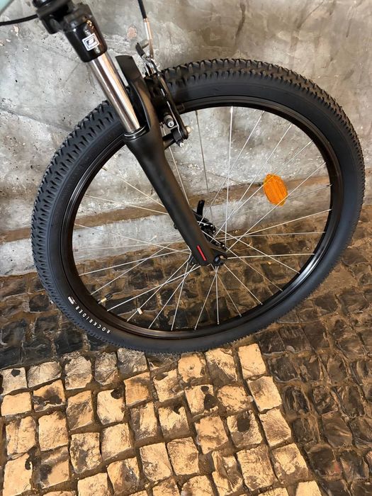 Bicicleta Rockrider BTT Criança EXPL 500 9-12 anos Verde Nova