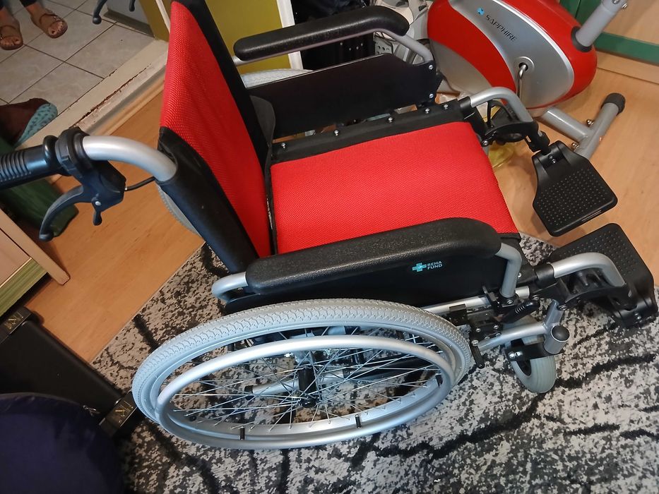 Wózek inwalidzki aluminiowy NOWY