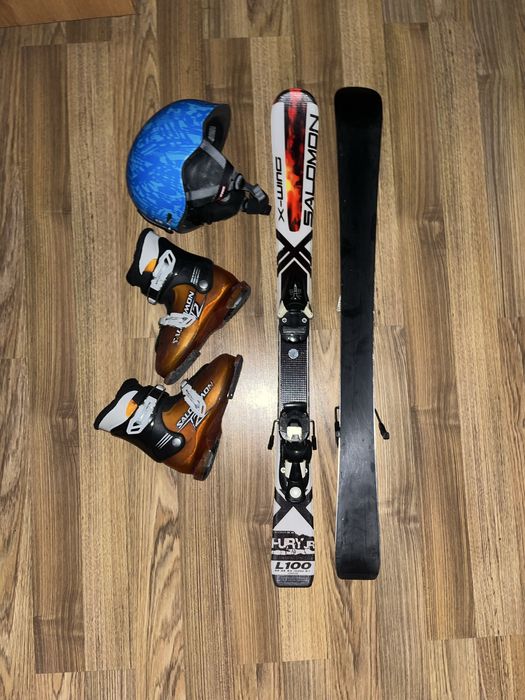 Zestaw salomon narty,kask,buty