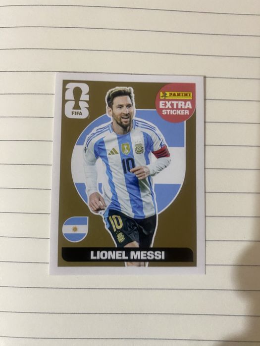 Lionel Messi – Extra Sticker GOLD - Cromo
