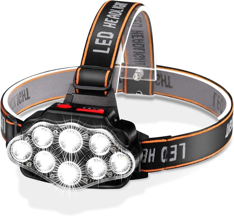 Lanterna frontal LED recarregável, para capacete, pesca, caça64551459125635120