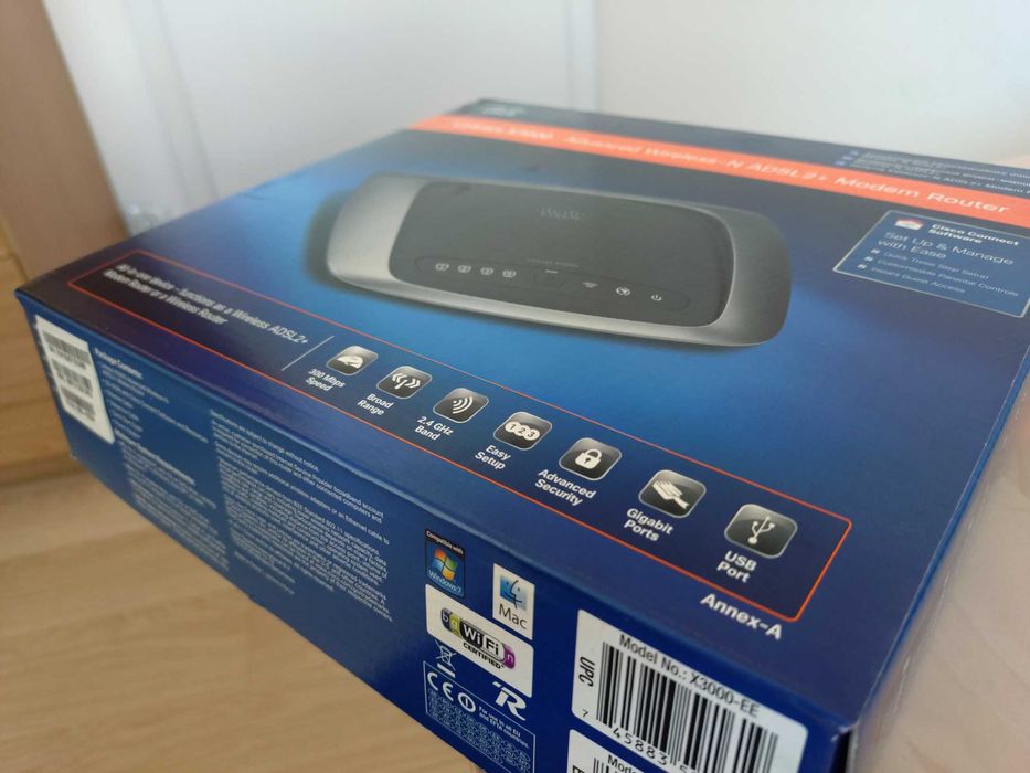 Linksys X3000 ADSL2+ Modem Router