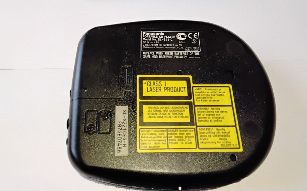 Panasonic SL-S221C CD walkman Made in Japan