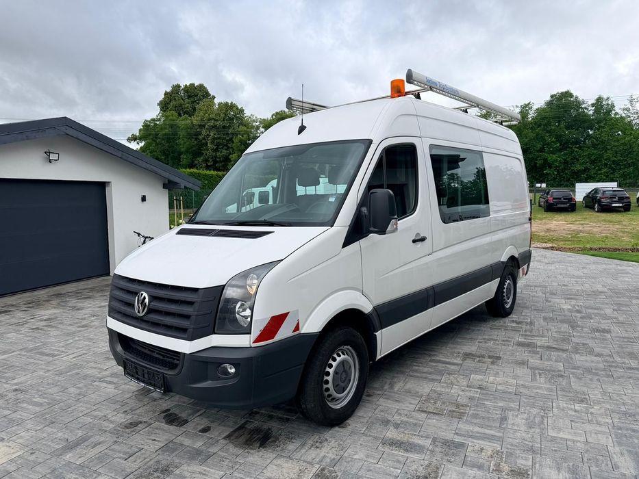 Volkswagen Crafter  Klimatyzacja Brygadówka 6 OSOBOWY Serwisowany Drabina Bagażnik Hak FV