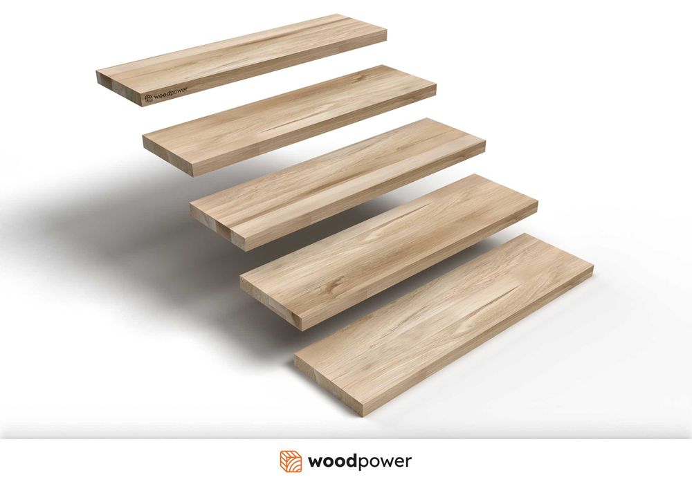 Schody, stopnie, trepy NA WYMIAR - dąb, buk, jesion – od PRODUCENTA!