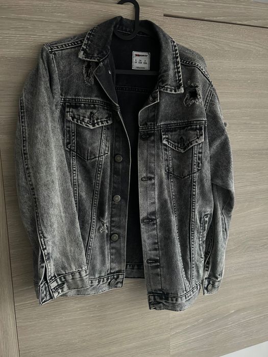 Kurtka jeansowa szara