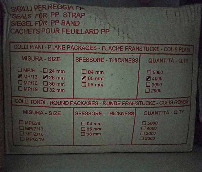 Grampos de bloqueio para fita de cintar