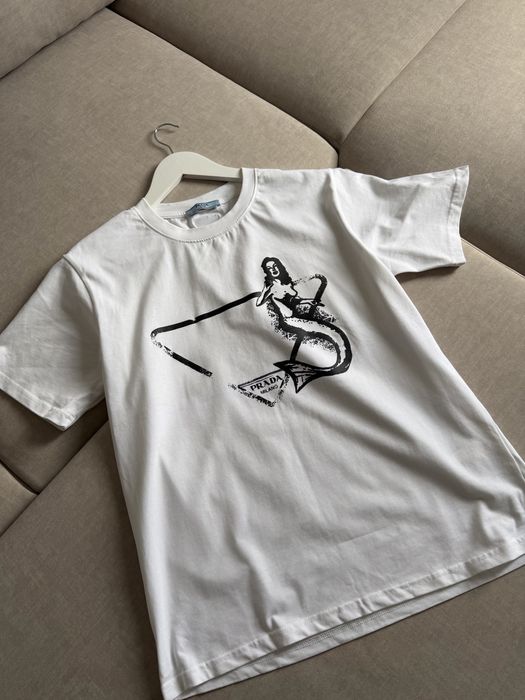 Футболка prada /miu miu лонг