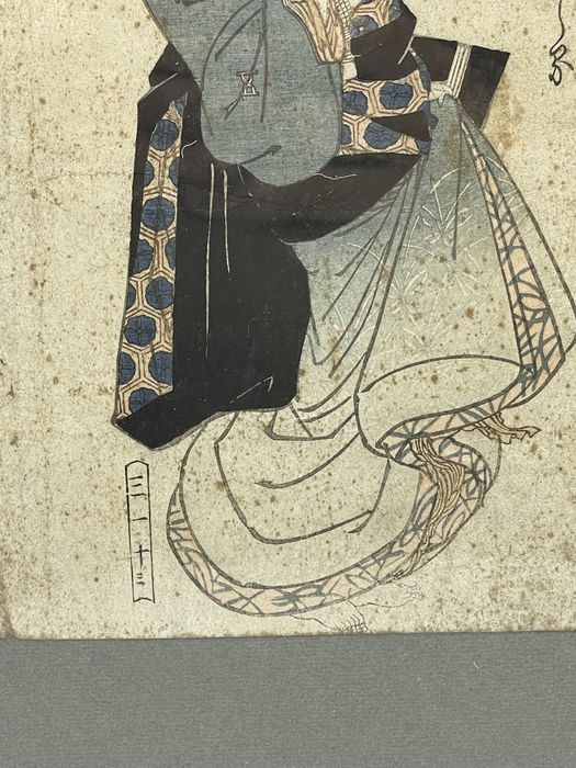 Gravura em xilogravura japonesa do artista Keisai Eisen