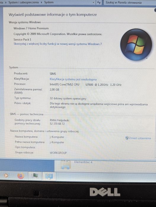 Dell latitude D430 nowy SSD, jak nowy, nowa bateria, diagnostyczny XP