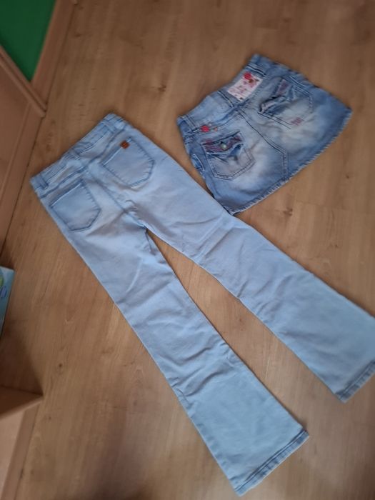 Dzwony dzinsy+ spódniczka gratis