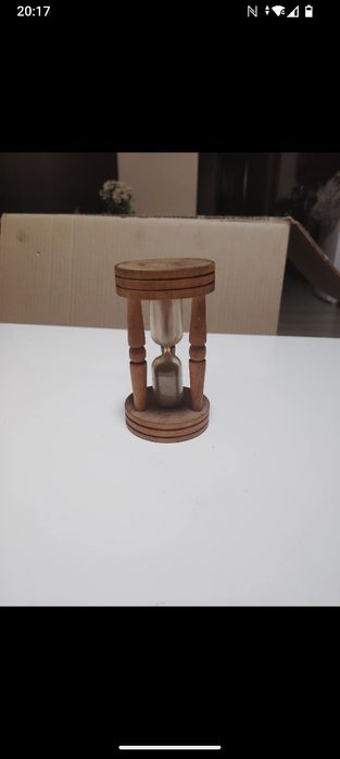 Piękna starą drewniana klepsydra retro