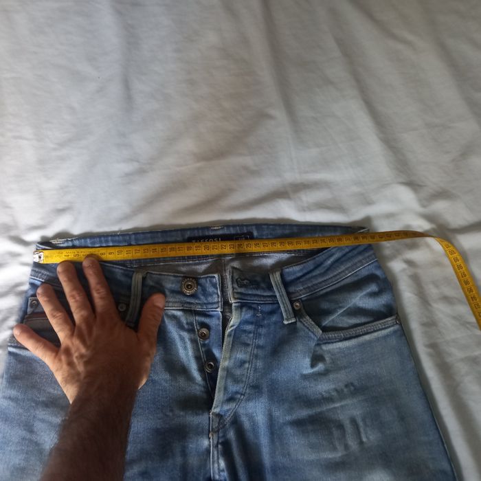 Calças azuis da Tiffosi para homem