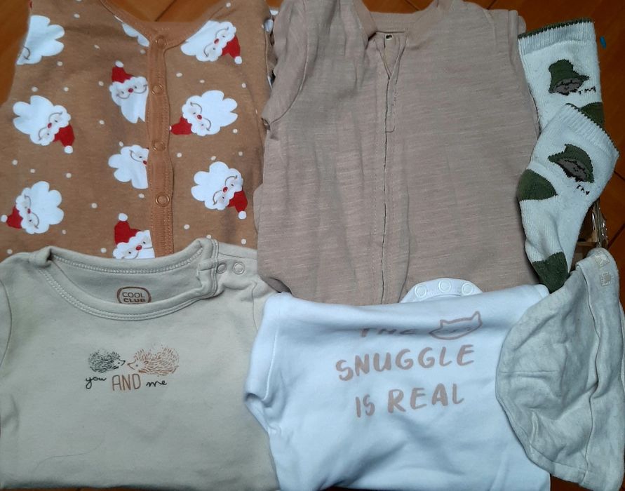 Zestaw roz 56/62/68 100 sztuk mega paka komplet dla chłopca wyprawka d